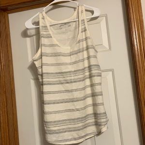 Grey and cream tank top